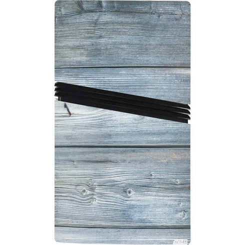 Weathered Blue Wood PS5 Pro Console Skin